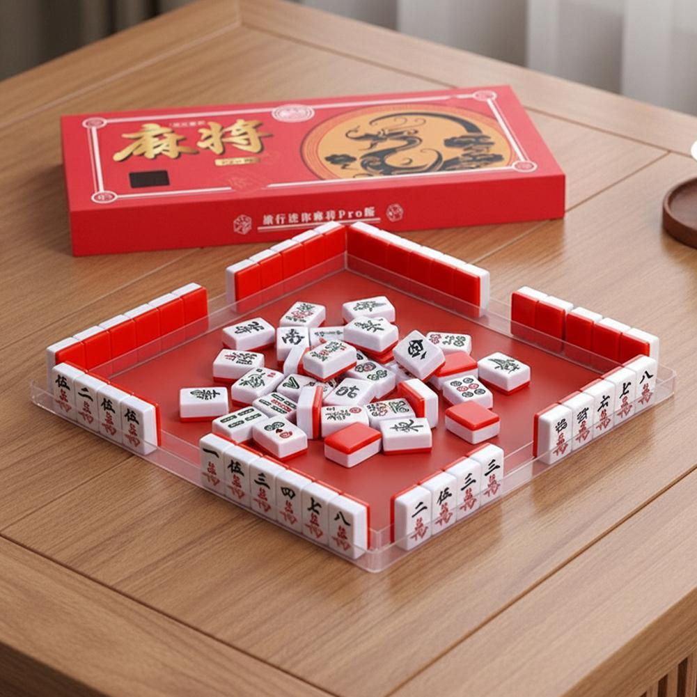 Board Game Master - Portable Travel Mini Mahjong Set Travel