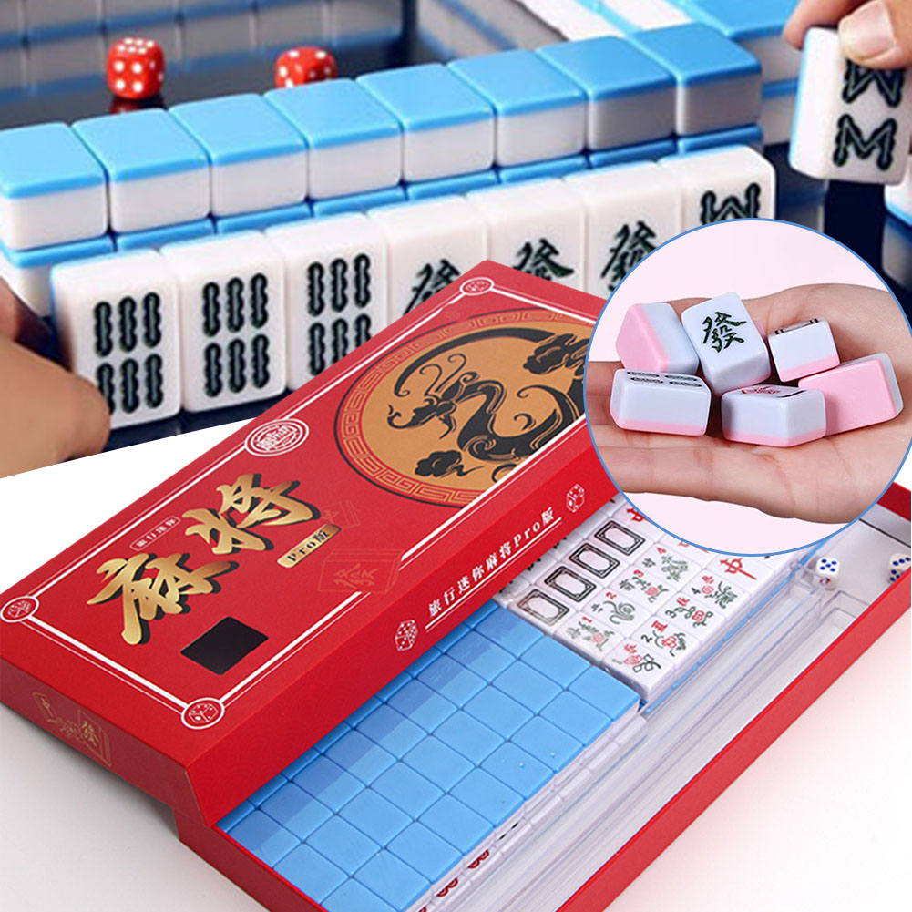 Board Game Master - Portable Travel Mini Mahjong Set Travel