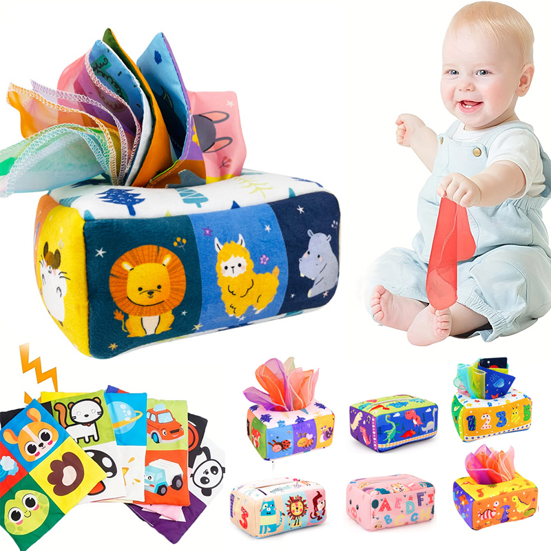 Board Game Box - Baby Montessori Toy,Magic Tissue Box,Educational Learning