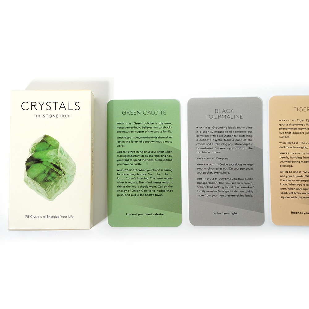 Crystals Tarot Cards Oracle Ca - Board Game Quantum recension och pris