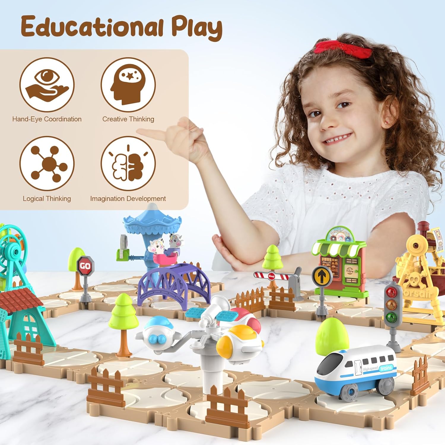 DIY Puzzle Track Car Set Assem - Board Game Diy recension och pris