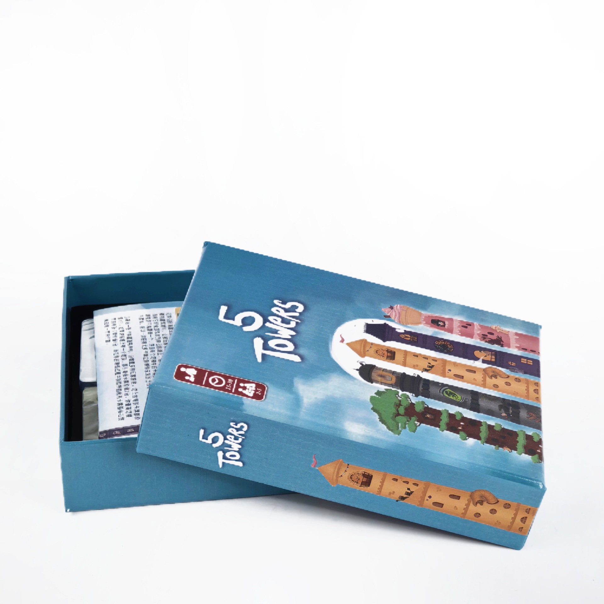 5 Towers Strategy Stacking Tow - Board Game For 5 Players recension och pris