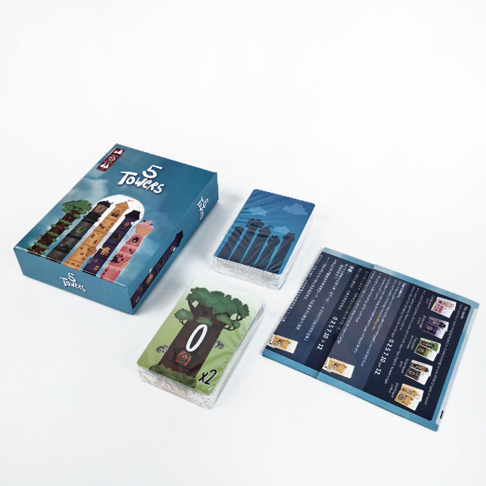 5 Towers Strategy Stacking Tow - Board Game For 5 Players recension och pris