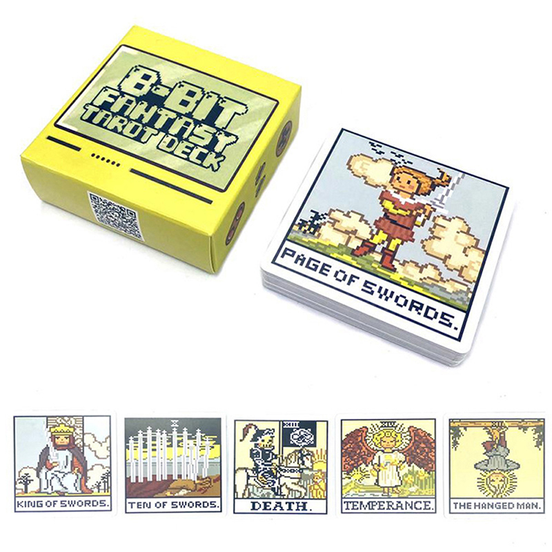 1Box 8 Bit Fantasy Tarot Deck  - Board Game Quantum recension och pris