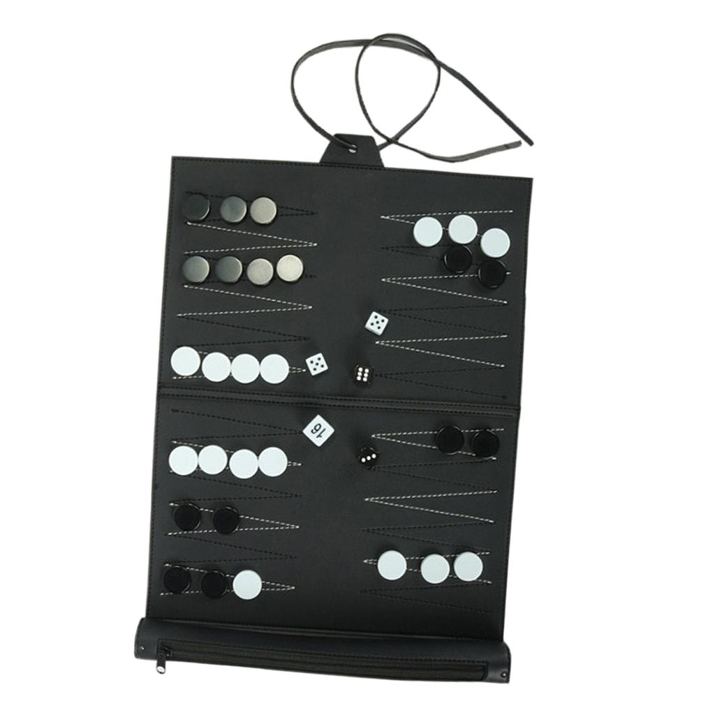 Vintage PU Leather Backgammon  - Board Game For 5 Players recension och pris