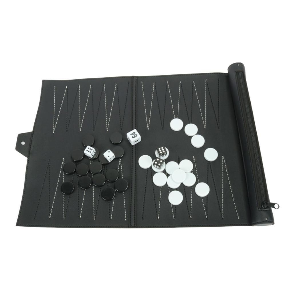 Vintage PU Leather Backgammon  - Board Game For 5 Players recension och pris
