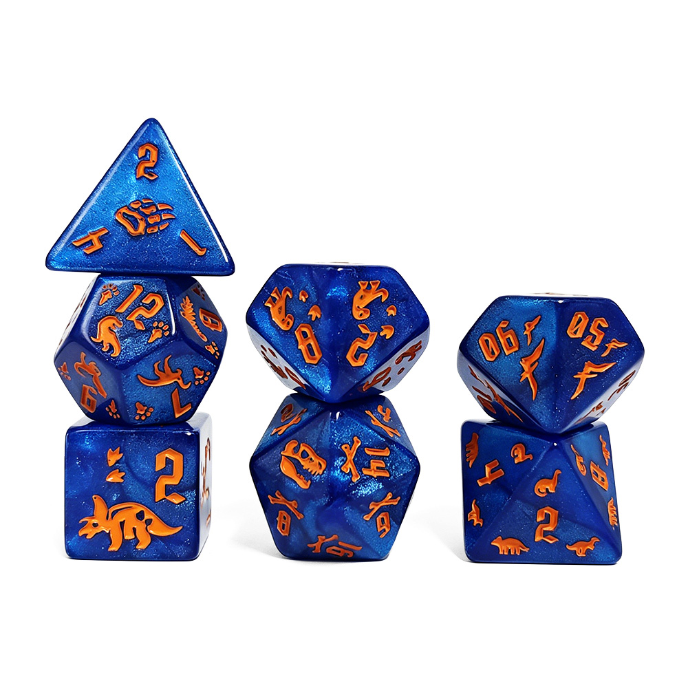7Pcs Jurassic Ocean Blue Dinos - Board Game Master recension och pris
