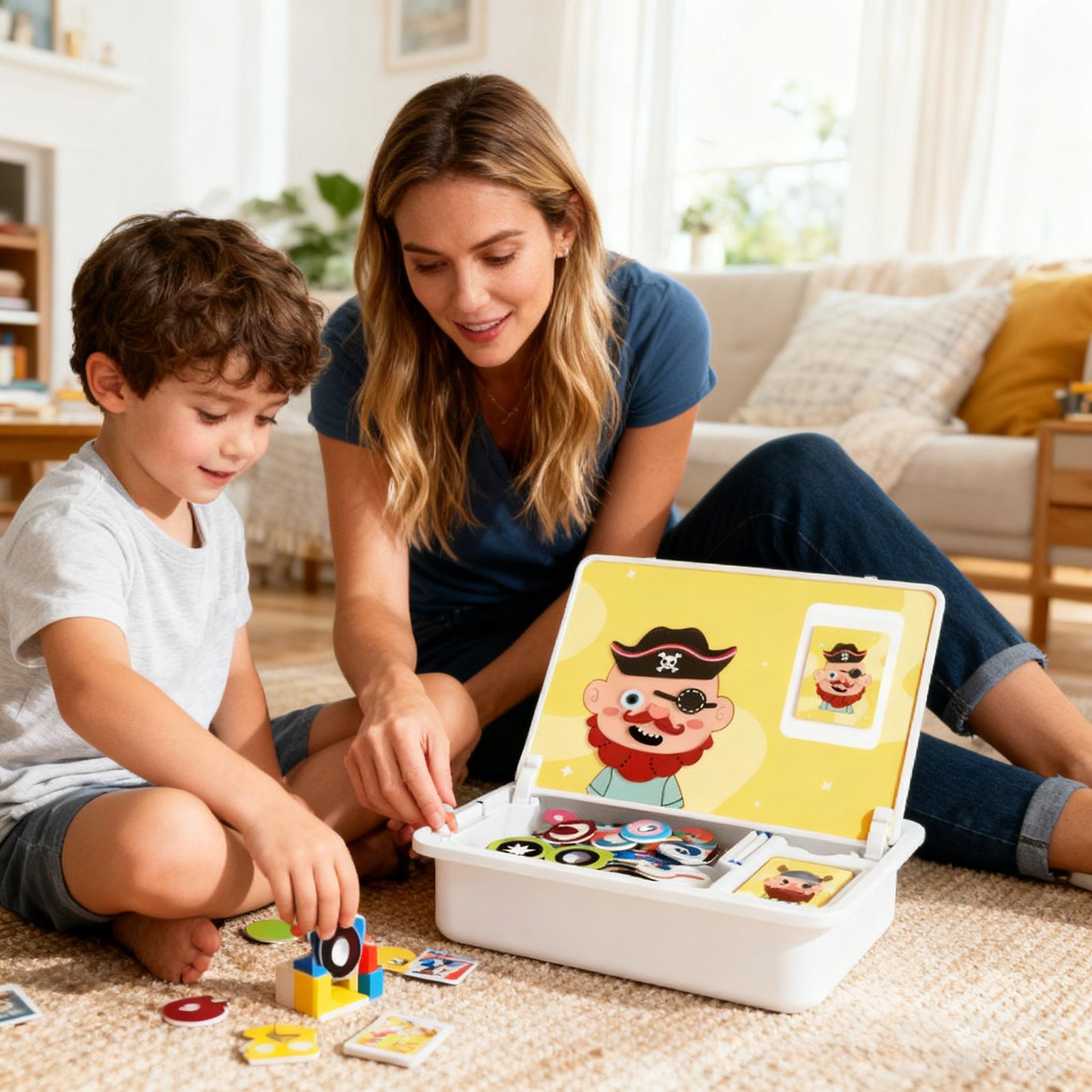 Magnetic Face Toy Portable Fac - Board Game Box recension och pris