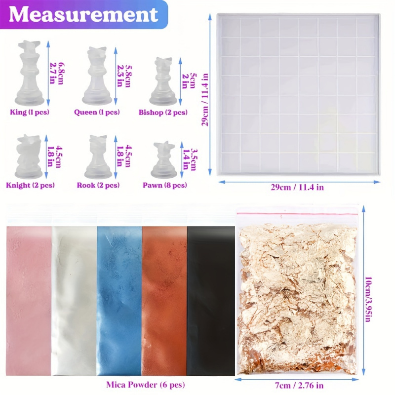 23pcs Chess Set with Silicone  - Board Game Diy recension och pris