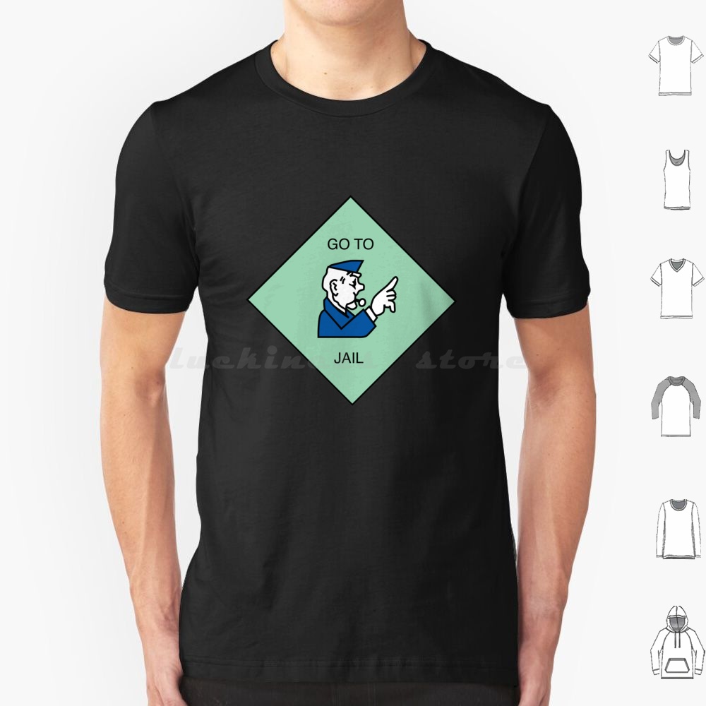 Go To Jail-T Shirt Cotton Men  - Board Game Diy recension och pris