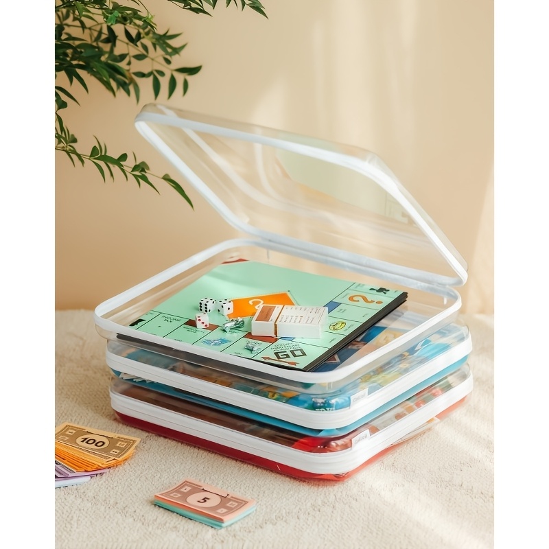 1pc Large Clear Hard Shell Sto - Board Game Box recension och pris