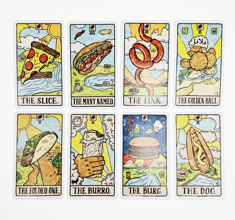 New 78 Illustrated Food&Drink  - Board Game Quantum recension och pris