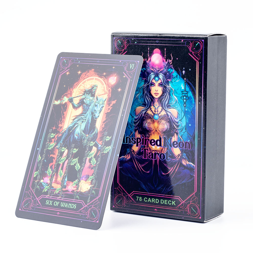 Inspired Neon Tarot Deck 78 Ca - Board Game Quantum recension och pris