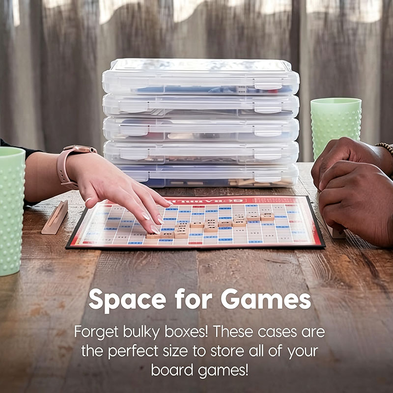 2 Pack Clear Slim Board Game S - Board Game Box recension och pris
