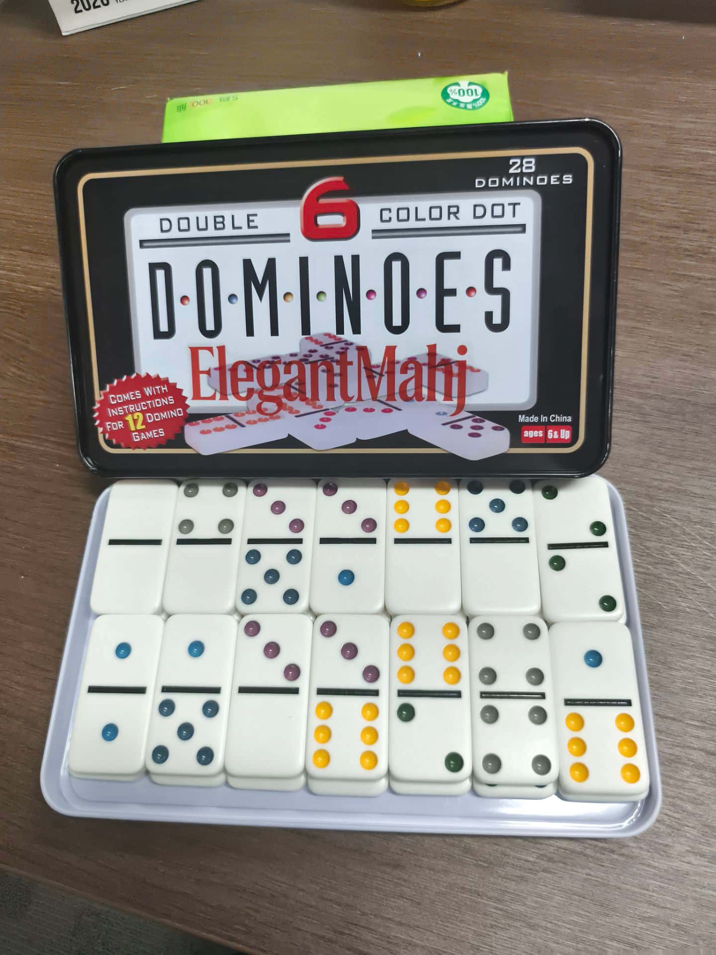ElegantMahj Double Six Dominoe - Board Game Box recension och pris